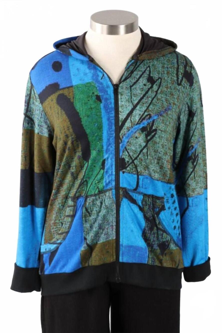 NEW PARSLEY & SAGE women's andrea hoodie jacket in multi